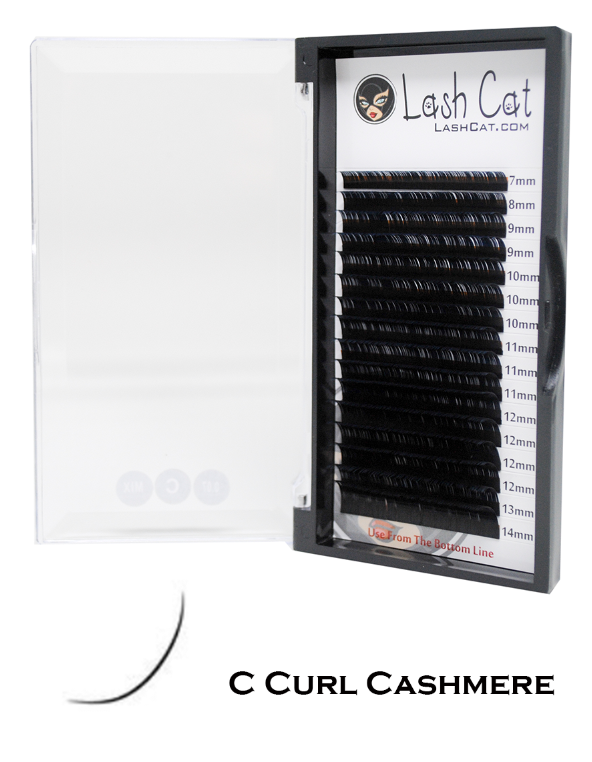 CASHMERE C Curl Eyelash Extensions 0.03 - Lash Cat